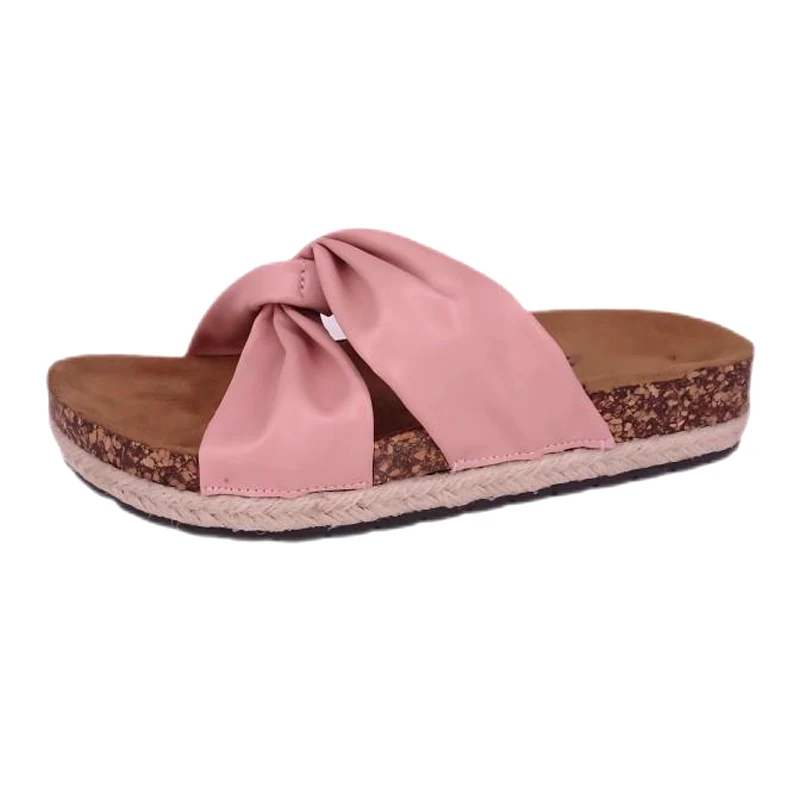 Naisten Vamp Knotted Ramie Bottom -sandaalit
